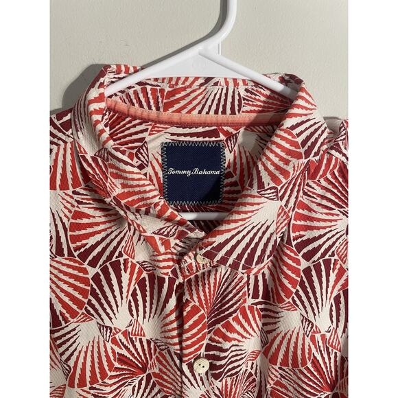 Tommy Bahama Camp Shirt Shell We Dance Caliente Men's XXL 100% Silk - Picture 2 of 8